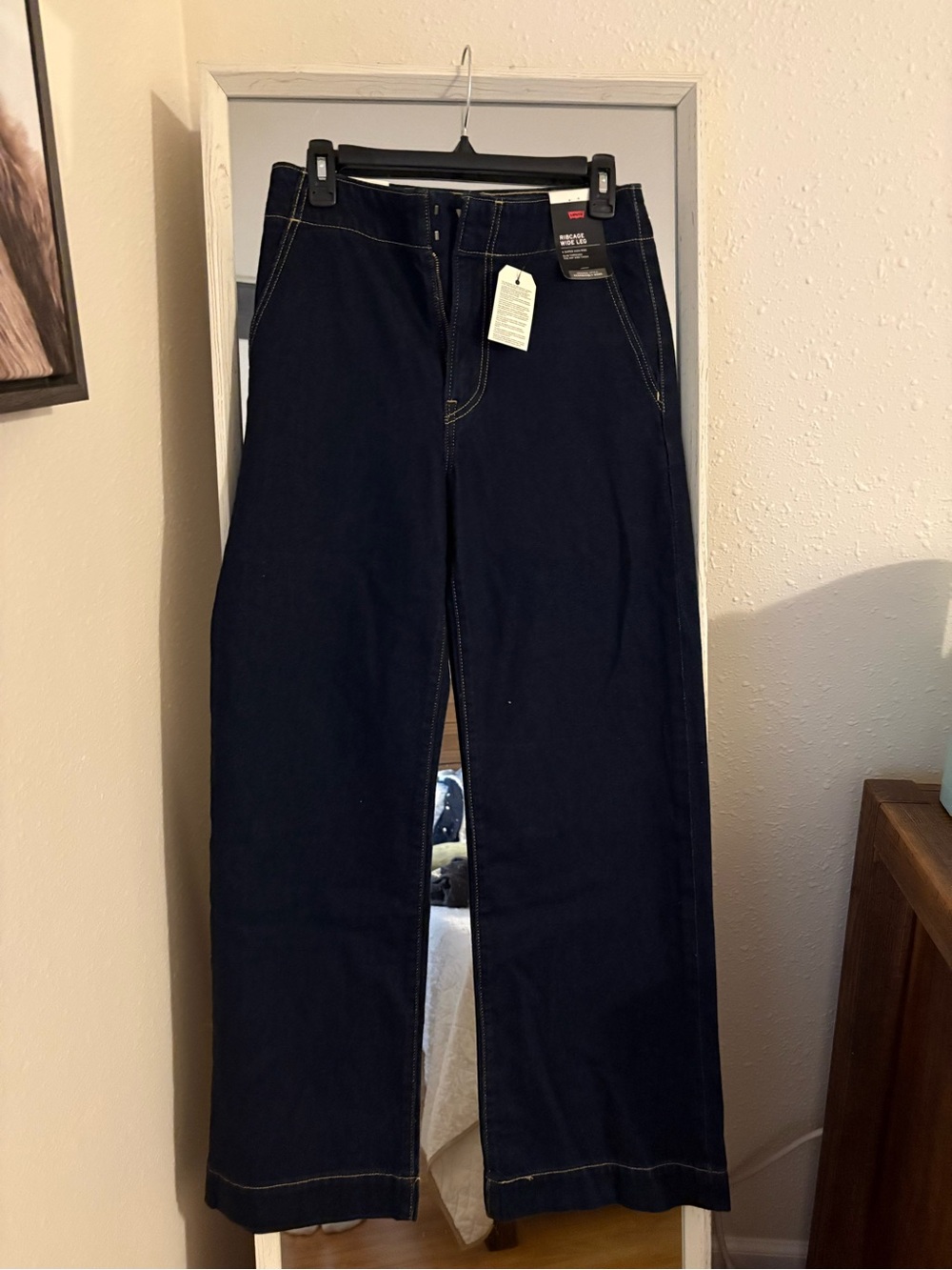 Levi's Dark Blue Wide-Leg Chinos
